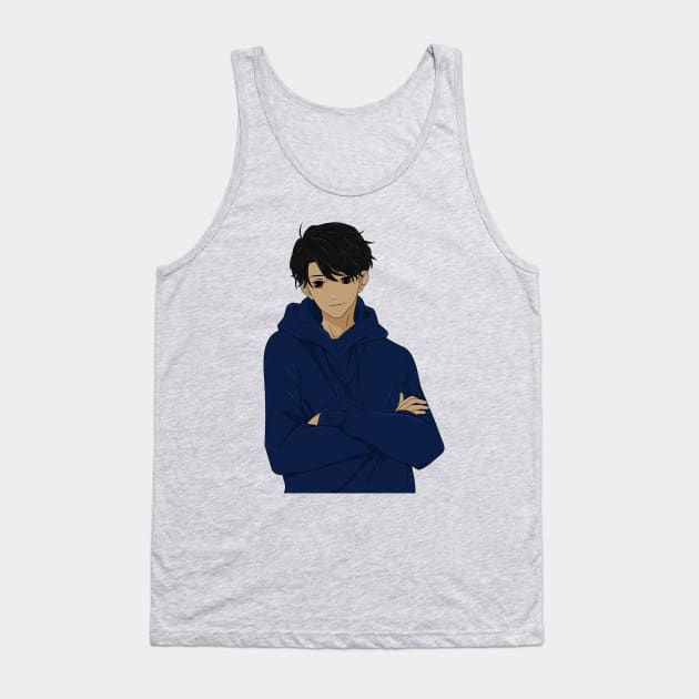 Anime boy Tank Top by DG vectors